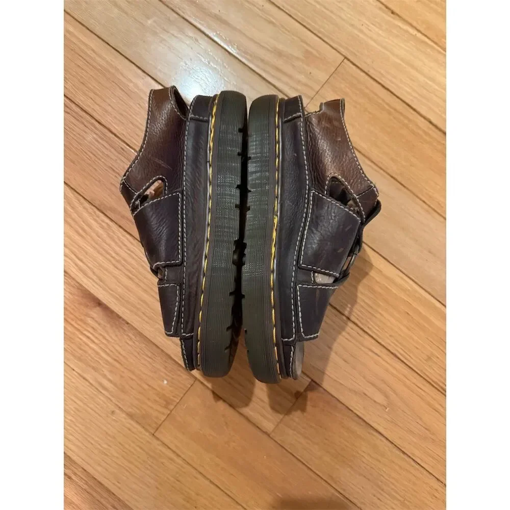Dr. Martens Men's Brown Fisherman Sandals Size 10 Casual Summer Y2K